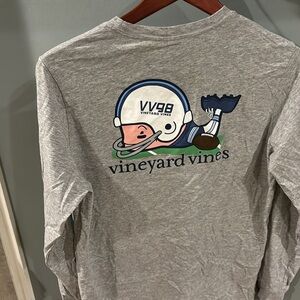 Vineyard vines football boys long sleeve t shirt size xl